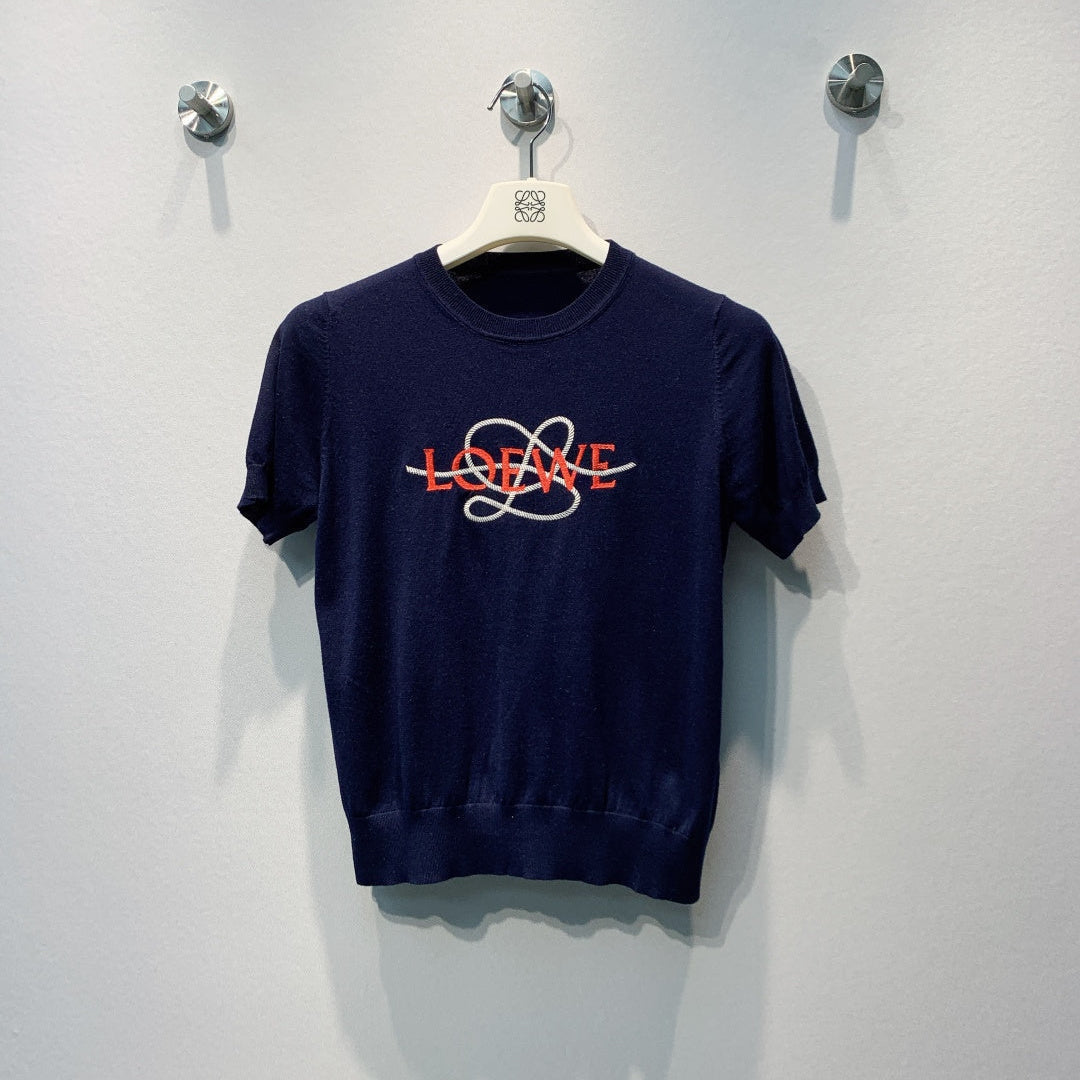 LOEWE 26S SHORT-SLEEVE KNITTED T-SHIRT 546