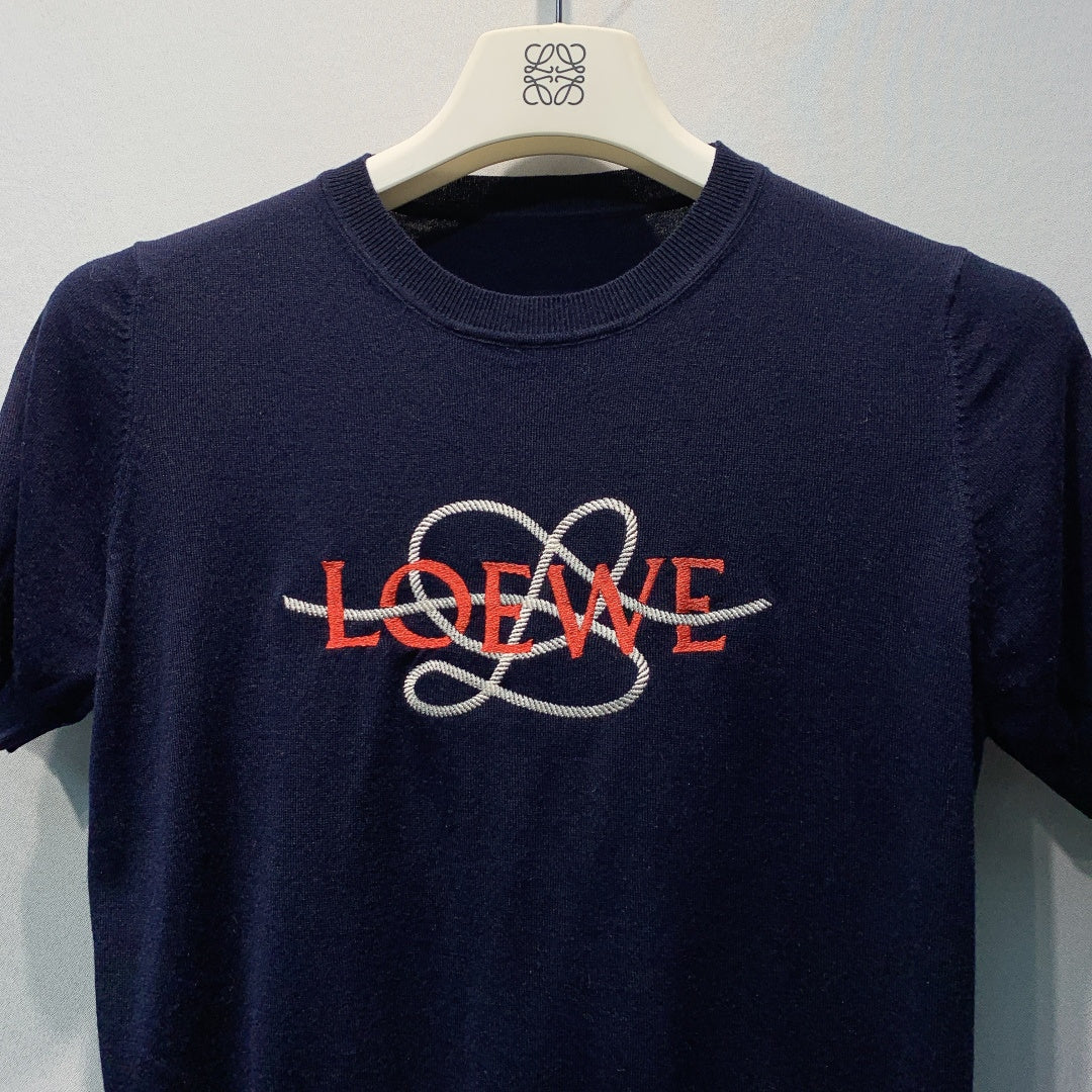 LOEWE 26S SHORT-SLEEVE KNITTED T-SHIRT 546