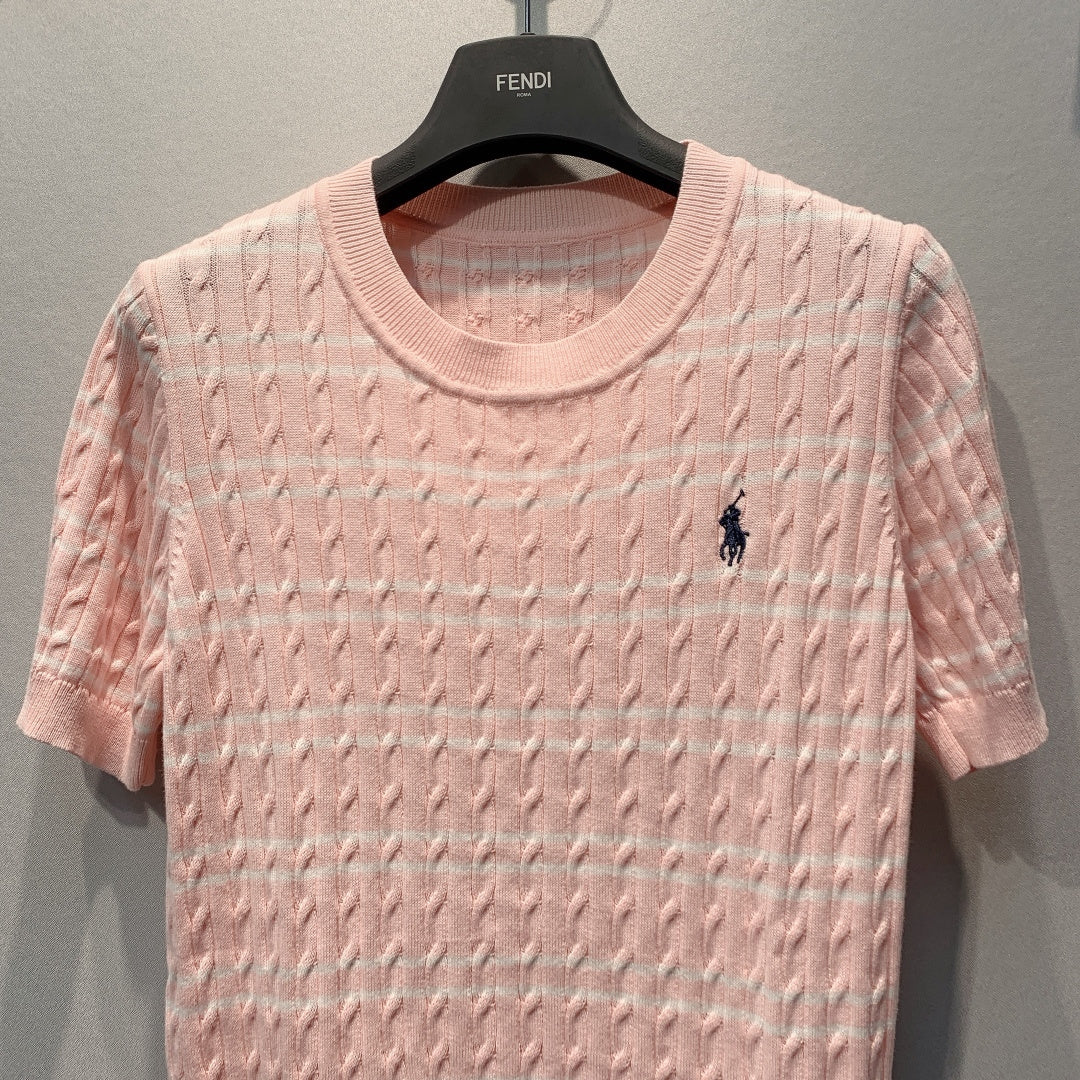 RALPH LAUREN 26S SHORT SLEEVE KNIT SWEATER 332
