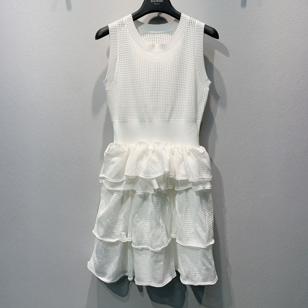 ZIMMERMANN 26S SLEEVELESS RUFFLE MINI DRESS 290