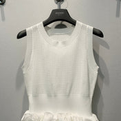 ZIMMERMANN 26S SLEEVELESS RUFFLE MINI DRESS 290