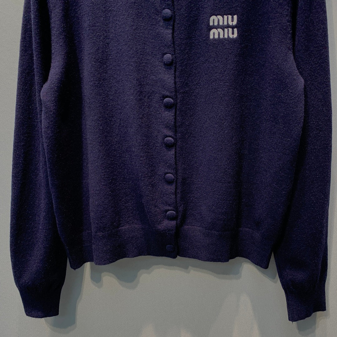 MIUMIU 26S ROUND-NECK CARDIGAN 1381