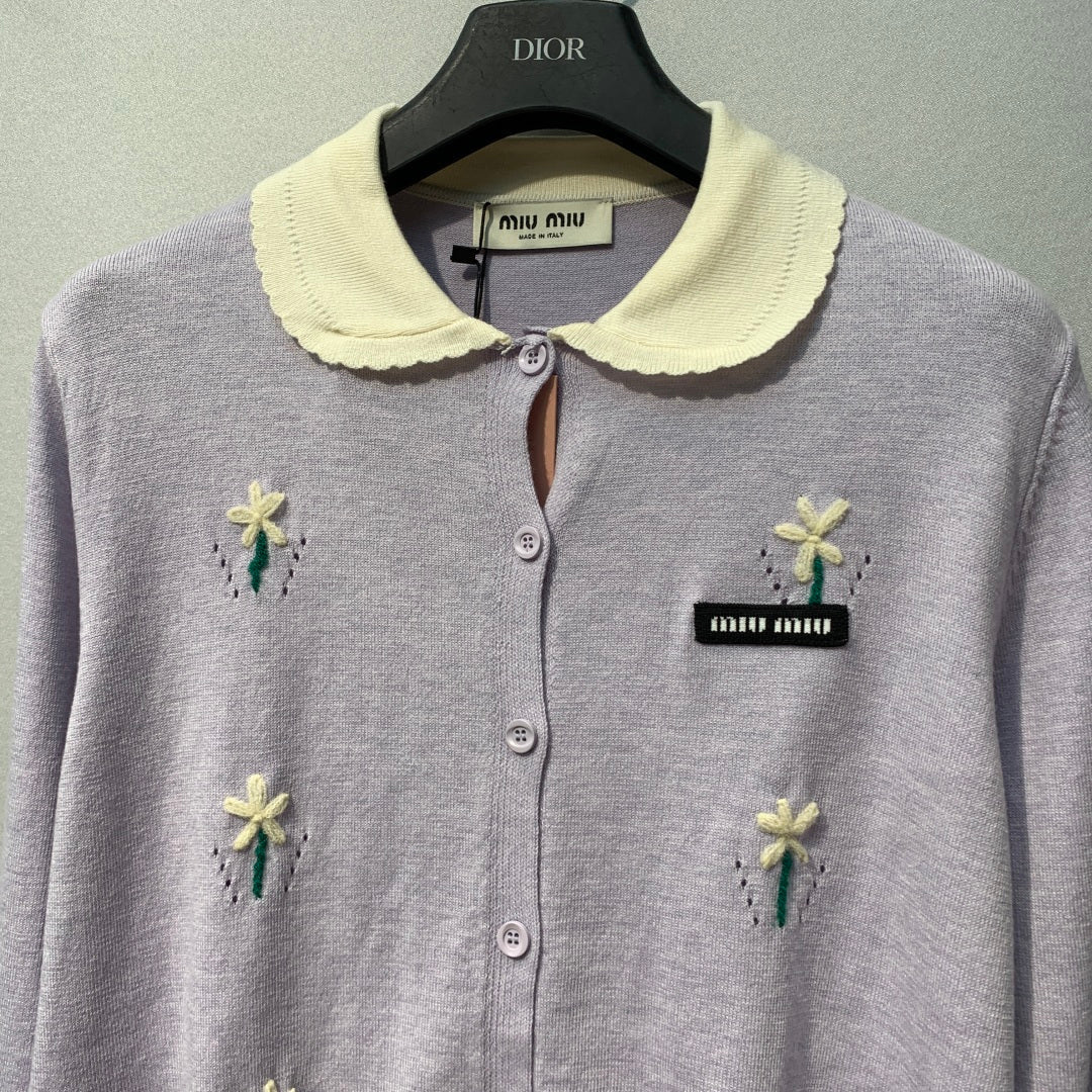 MIUMIU 26S KNIT CARDIGAN 1410