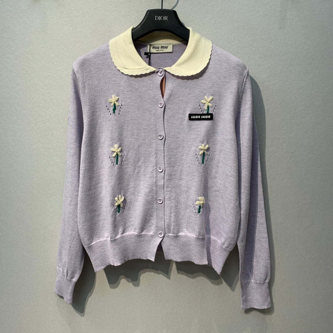 MIUMIU 26S KNIT CARDIGAN 1410