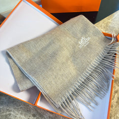 HERMES 25S SCARF 180 IN CASHMERE 987738