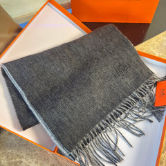 HERMES 25S SCARF 180 IN CASHMERE 987739