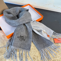HERMES 25S SCARF 180 IN CASHMERE 987741