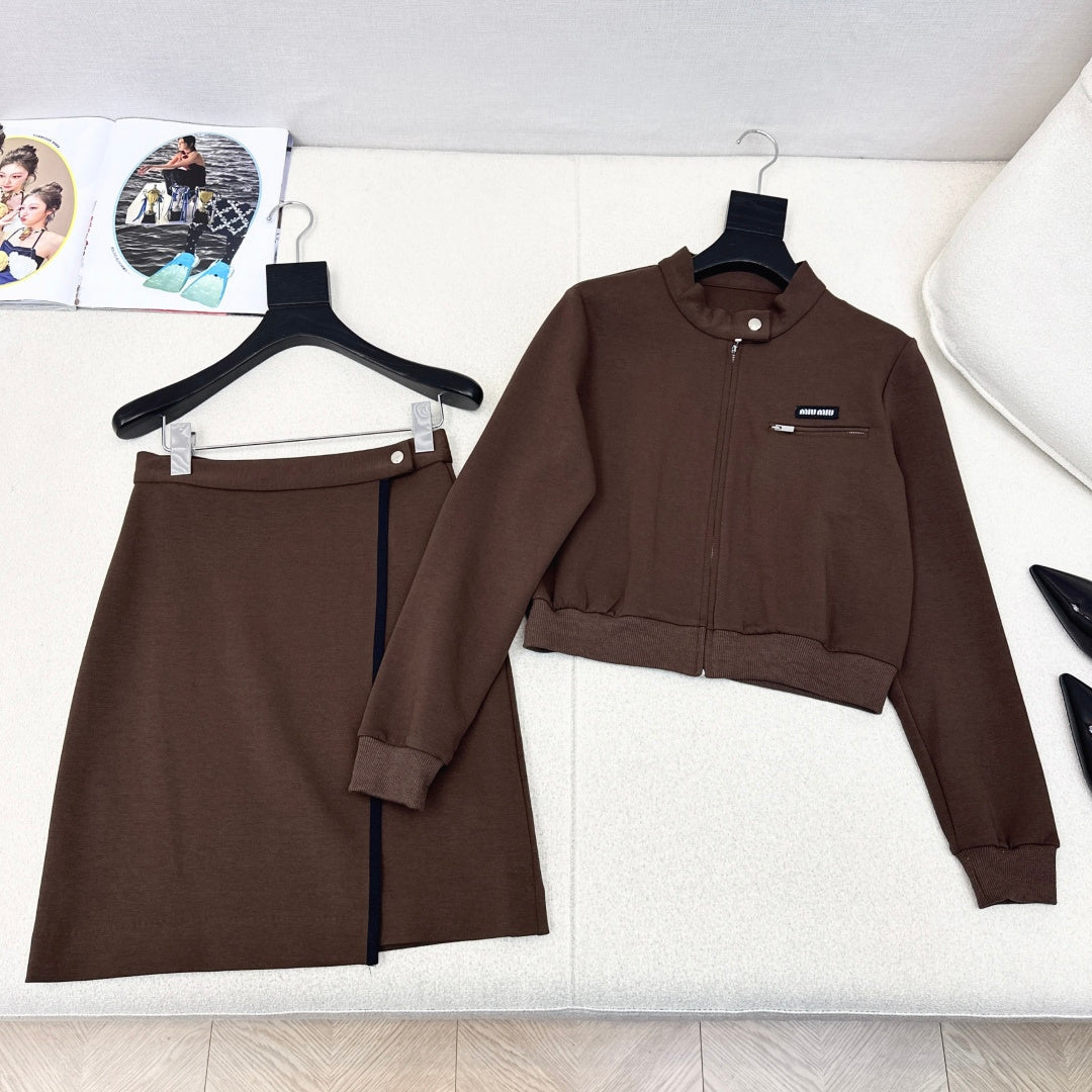 MIUMIU JACKET AND SKIRT SET STYLE 862