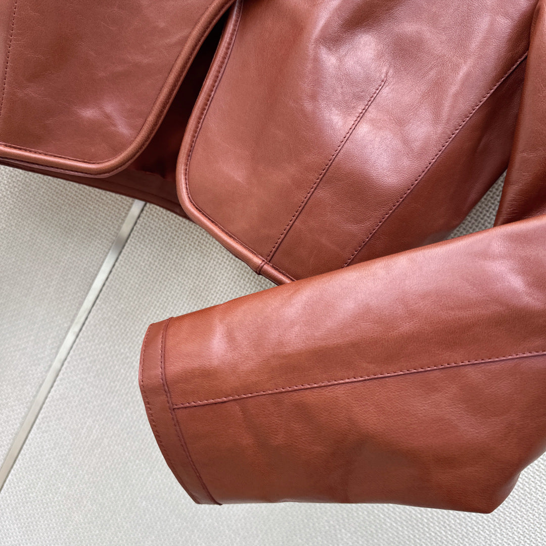 HERMES 26S LEATHER JACKET 766