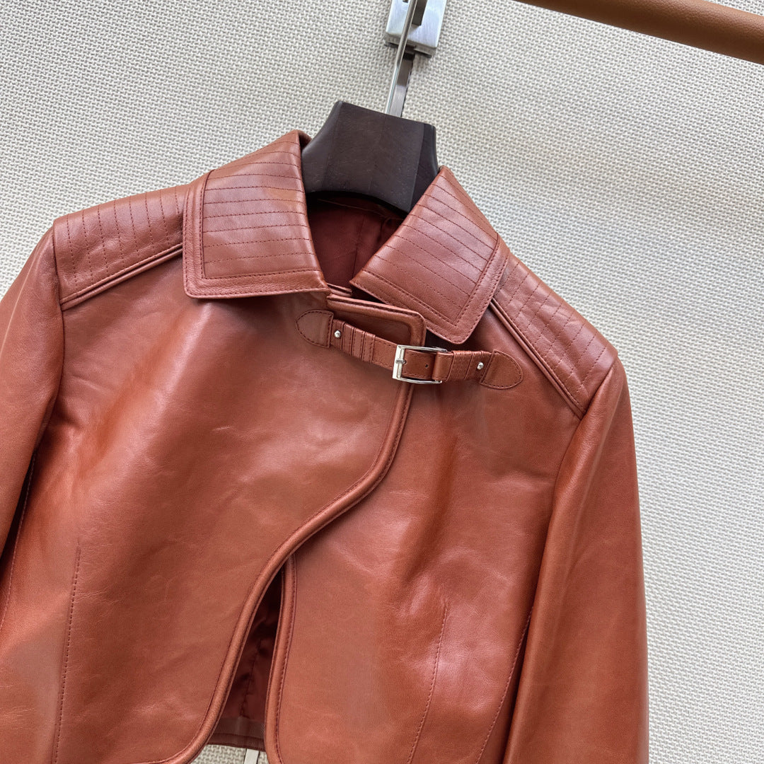 HERMES 26S LEATHER JACKET 766