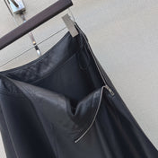 HERMES 26S LEATHER SKIRT 798