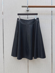 HERMES 26S LEATHER SKIRT 798