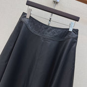 HERMES 26S LEATHER SKIRT 798