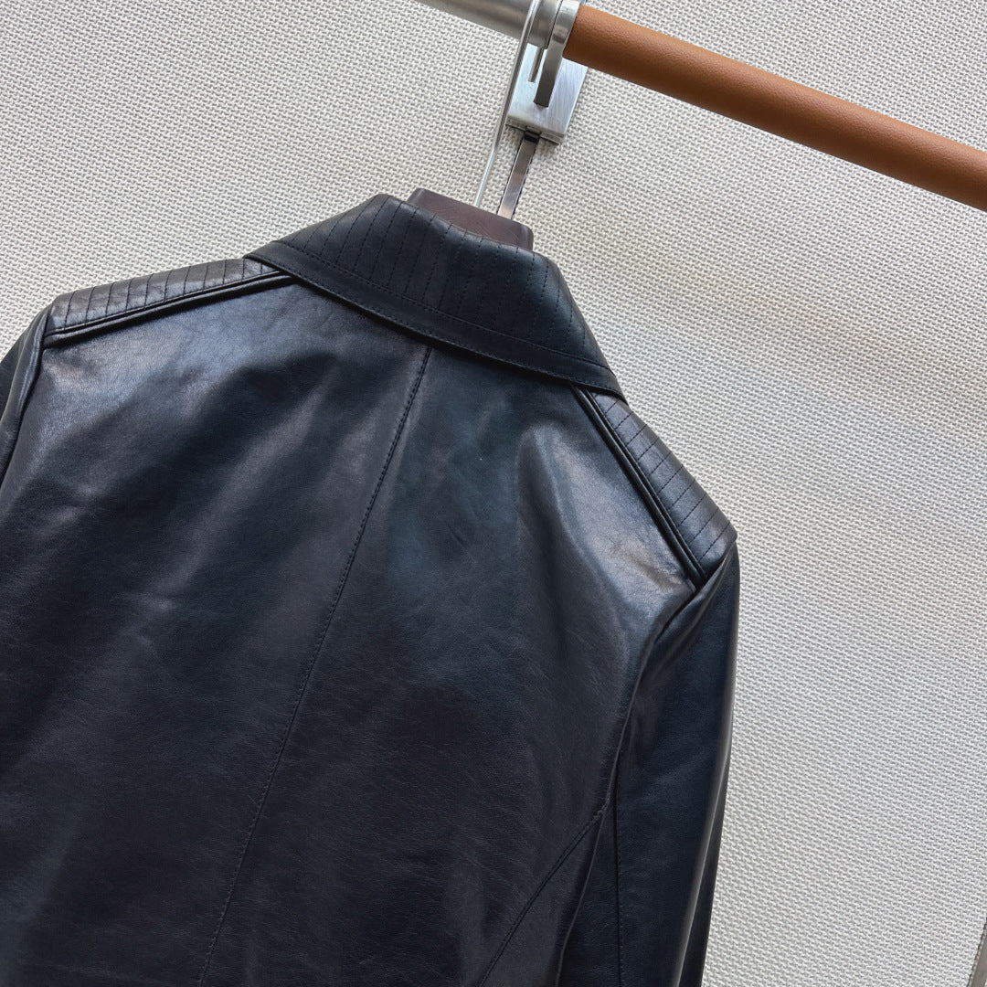 HERMES 26S LEATHER JACKET 765