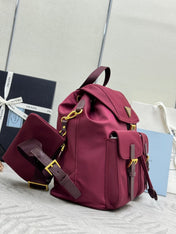 PRADA 25S RE-EDITION 1978 SMALL BACKPACK 32 IN BURGUNDY RE-NYLON