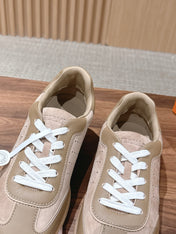 HM 26S GET SNEAKERS IN SAND BEIGE CALFSKIN MIX SUEDE