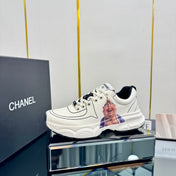 TRAINERS SNEAKER IN WHITE CALFSKIN WITH STICKER 238628