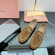 BOAT SHOES IN DARK BEIGE SUEDE