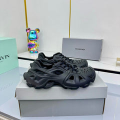 BALENCIAGA 25S SPIDER-MAN SNEAKERS IN BLACK SYNTHETIC RUBBER