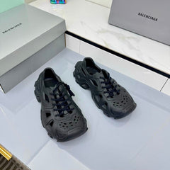 BALENCIAGA 25S SPIDER-MAN SNEAKERS IN BLACK SYNTHETIC RUBBER