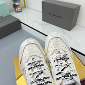 BALENCIAGA 25S SNEAKERS IN WHITE LEATHER