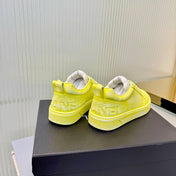 CHANEL 26S LOW-TOP SNEAKERS IN LIGHT YELLOW CALFSKIN