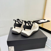 CHANEL 26S PLATFORM SNEAKERS IN BEIGE SUEDE WITH CC LOGO