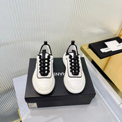 CHANEL 26S PLATFORM SNEAKERS IN WHITE CALFSKIN