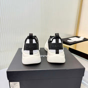 CHANEL 26S PLATFORM SNEAKERS IN WHITE CALFSKIN