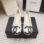 CHANEL 26S PEARL HIGH HEELS 55 MM IN WHITE CALFSKIN WITH BLACK CC LOGO