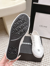 CHANEL 26S SNEAKERS IN WHITE CANVAS