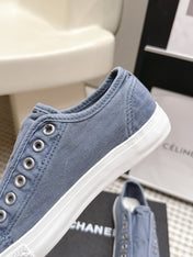 CHANEL 26S SNEAKERS IN BLUE DENIM