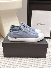 CHANEL 26S SNEAKERS IN BLUE DENIM