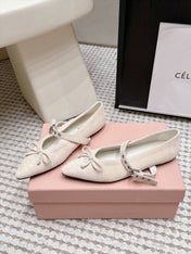 MIUMIU 26S MARY JANE BALLET IN LIGHT BEIGE SUEDE WITH BUCKLE STRAP