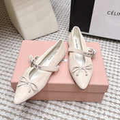 MIUMIU 26S MARY JANE BALLET IN LIGHT BEIGE SUEDE WITH BUCKLE STRAP