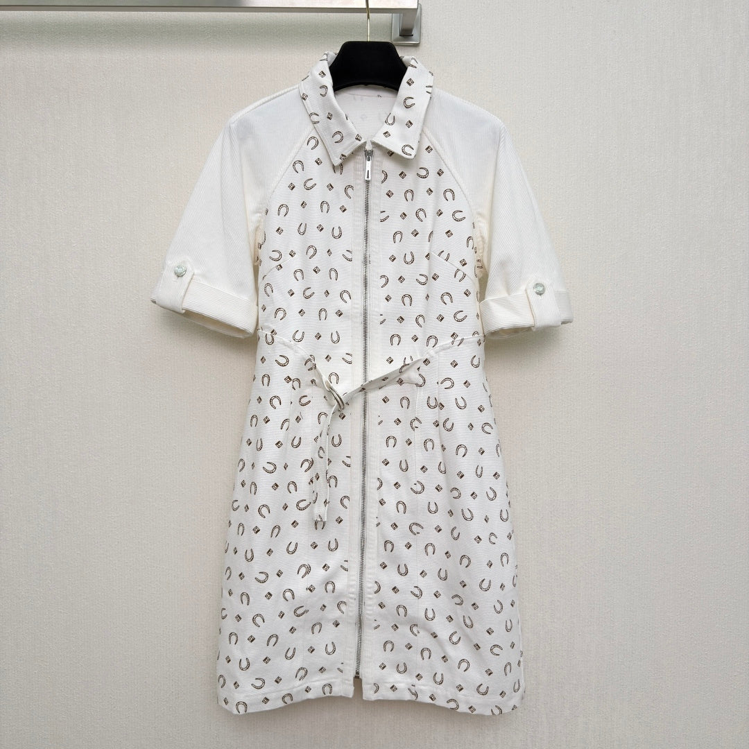 HERMES 26S DENIM DRESS 742