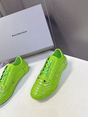 BALENCIAGA 25S SNEAKER IN GREEN CALFSKIN
