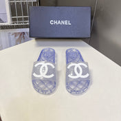 CHANEL 26S SLIDES IN LIGHT PURPLE PVC