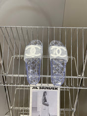 CHANEL 26S SLIDES IN LIGHT PURPLE PVC