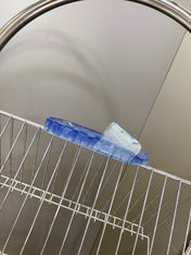 CHANEL 26S SLIDES IN BLUE PVC