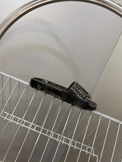 CHANEL 26S SLIDES IN BLACK PVC
