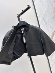 HERMES 25S SHORT-SLEEVE JACKET 455