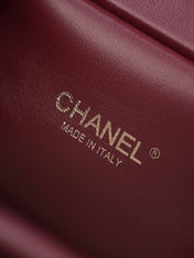 CHANEL 26S SHOPPING BAG MEDIUM 23 IN BROWN LAMBSKIN GOLD HARDWARE