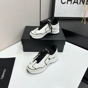 CHANEL 26S SNEAKERS IN WHITE CALFSKIN