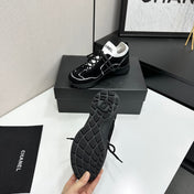 CHANEL 26S SNEAKERS IN BLACK CALFSKIN