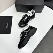 CHANEL 26S SNEAKERS IN BLACK CALFSKIN
