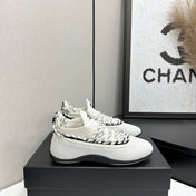 CHANEL 26S SNEAKERS IN WHITE SUEDE AND MESH