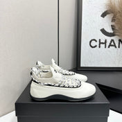 CHANEL 26S SNEAKERS IN WHITE AND BLACK CALFSKIN