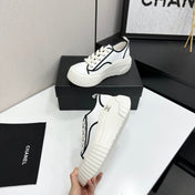 CHANEL 26S CHUNKY SNEAKERS IN WHITE CALFSKIN