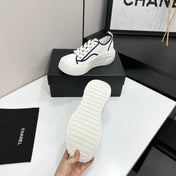 CHANEL 26S CHUNKY SNEAKERS IN WHITE CALFSKIN